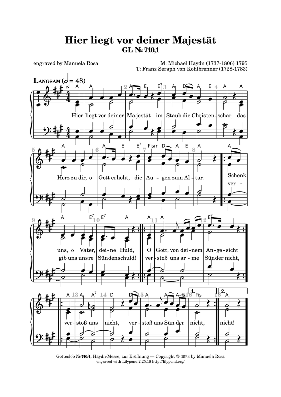 Gotteslob 710 (Haydnmesse) Organ Solo scores gallery preview page 4
