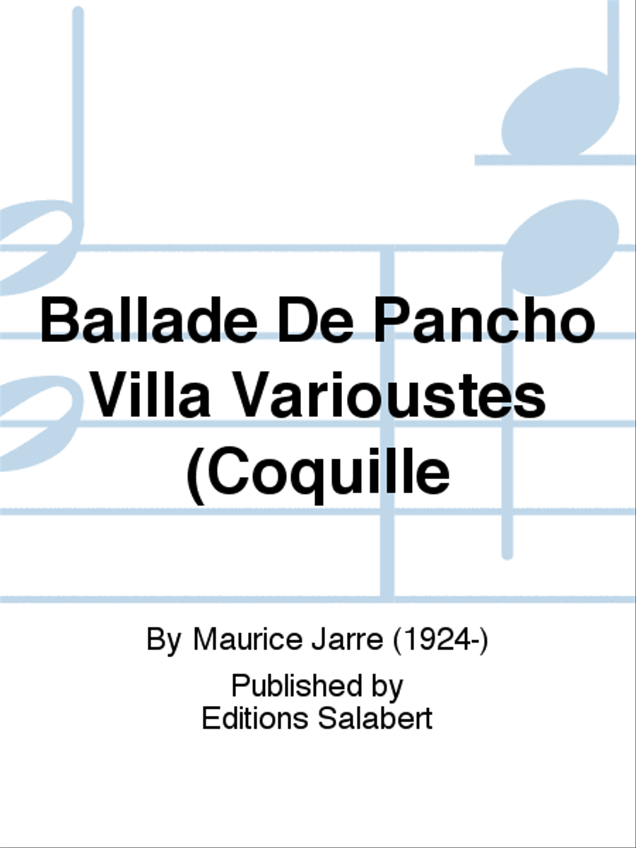 Ballade De Pancho Villa Varioustes (Coquille Voice Solo scores gallery preview page 1