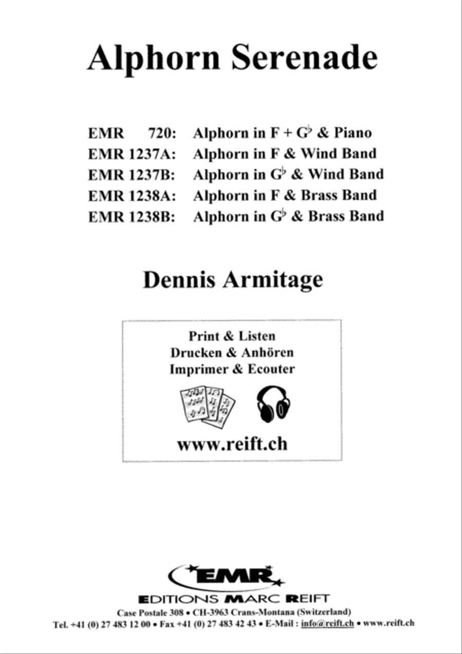 Alphorn Serenade Alphorn Serenade Piano Accompaniment scores gallery preview page 2