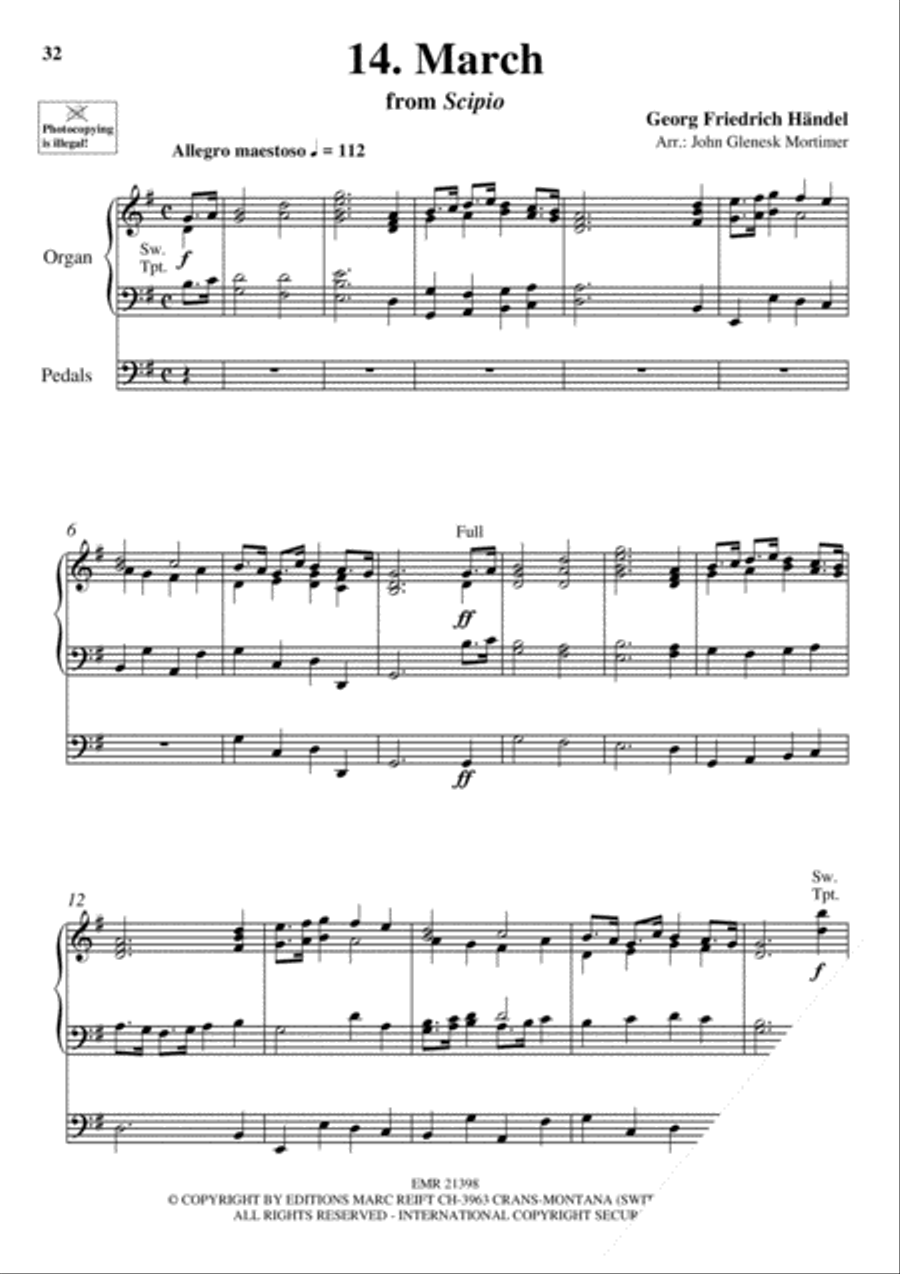 Wedding Favorites for Organ Trumpet scores gallery preview page 19