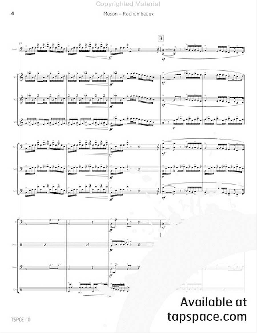 Rochambeaux Percussion Ensemble scores gallery preview page 9