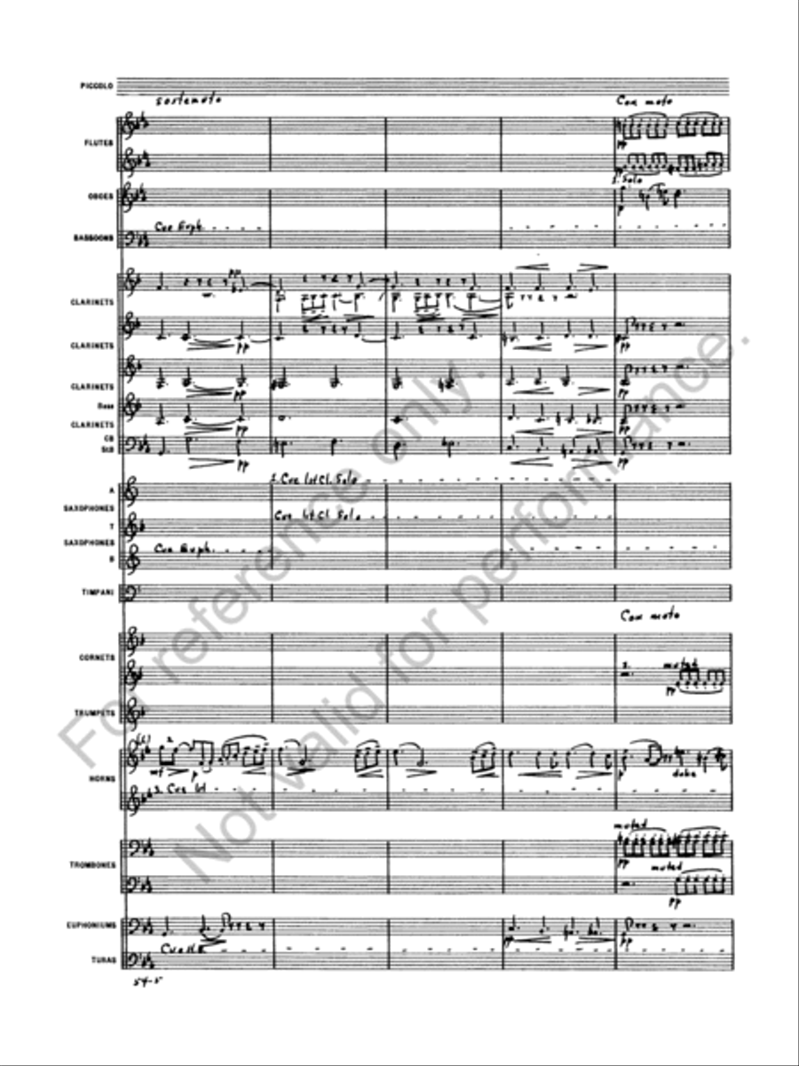 Symphony No. 5 Concert Band scores gallery preview page 7