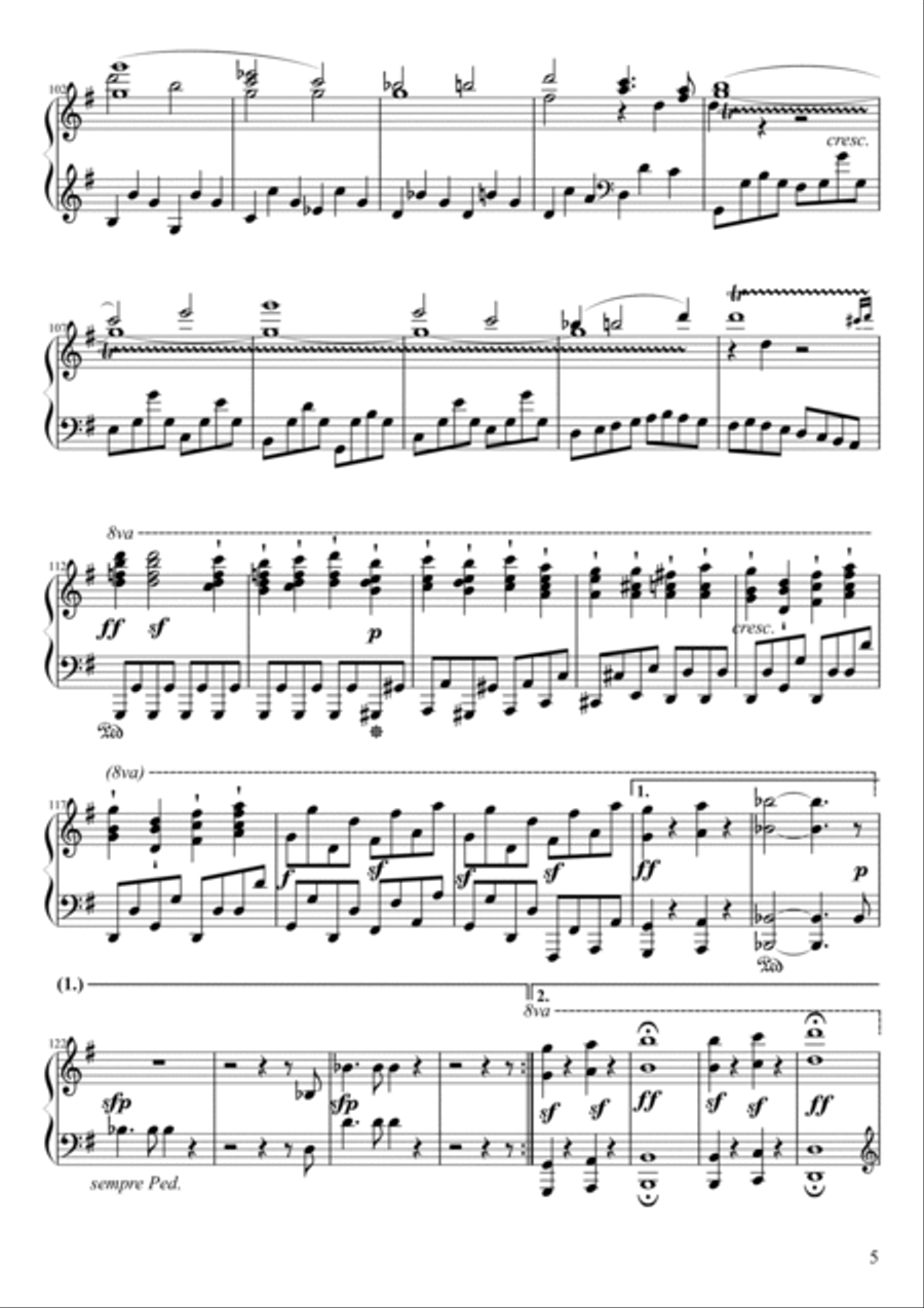 Sonate No. 29, “Hammerklavier” 1st Movement Piano Solo scores gallery preview page 5