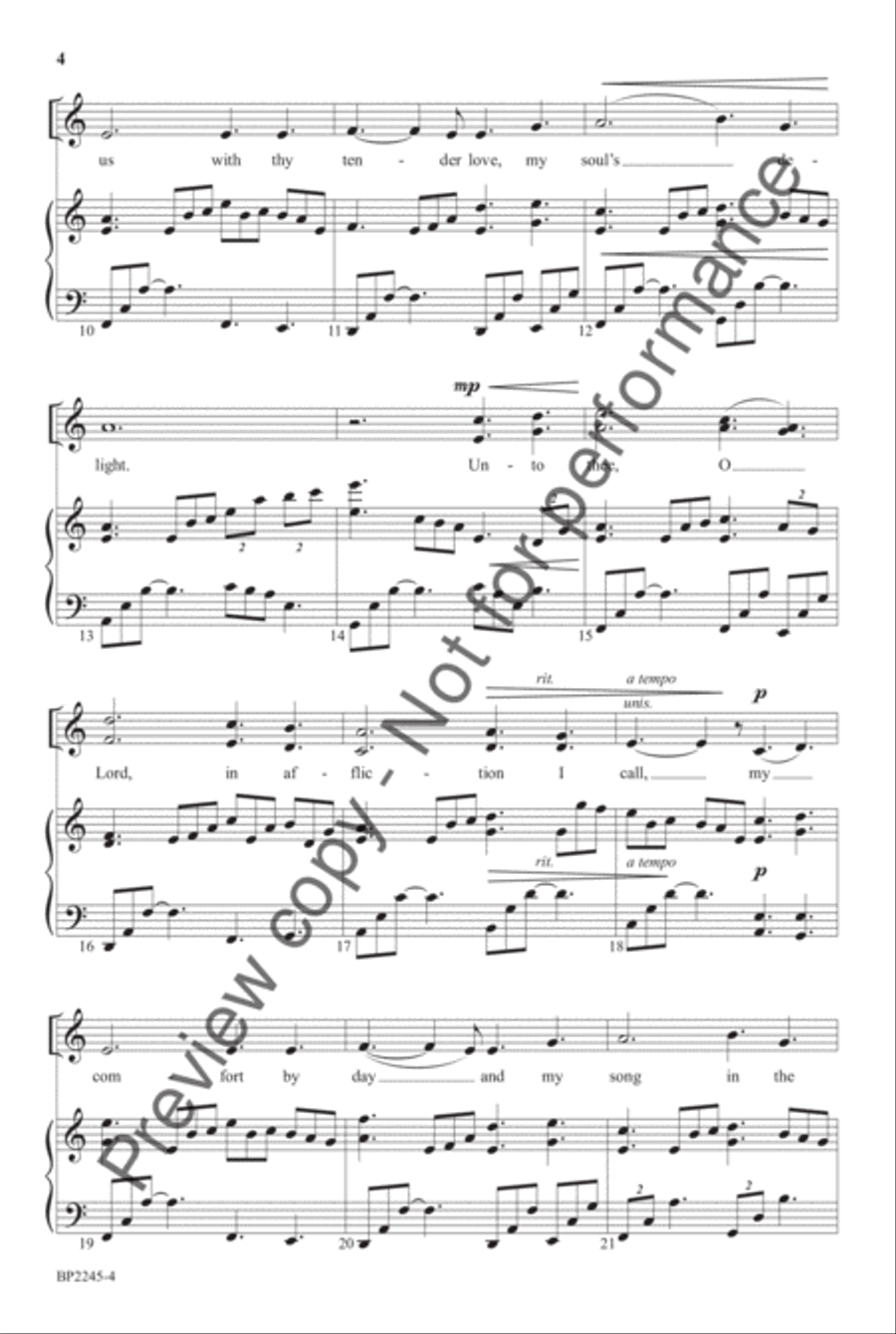 My Song In The Night 4-Part scores gallery preview page 4
