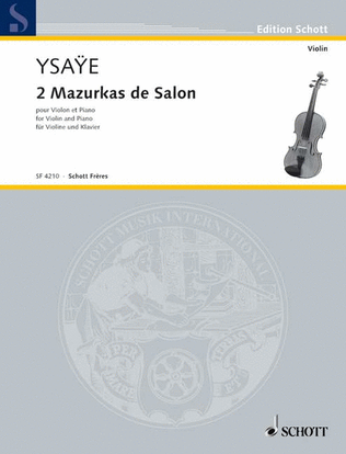Book cover for 2 Two Mazurkas De Salon Violin And Piano