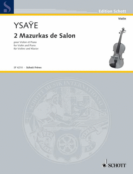 2 Two Mazurkas De Salon Violin And Piano