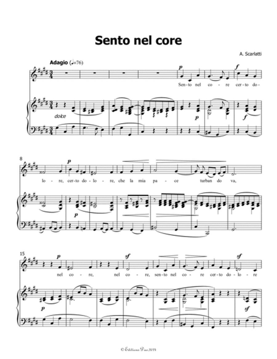Sento nel core, by Scarlatti, in c sharp minor