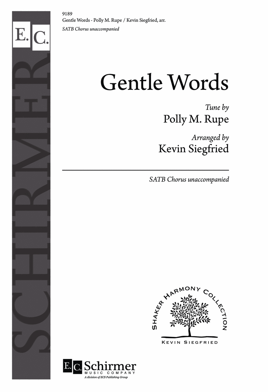 Gentle Words 4-Part scores gallery preview page 1