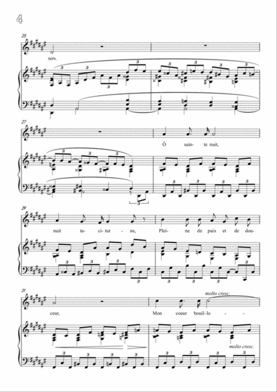 Franck-Nocturne in d sharp minor,for voice and piano Voice Solo scores gallery preview page 6