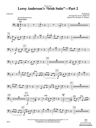 Leroy Anderson's Irish Suite, Part 2 (Themes from): Cello