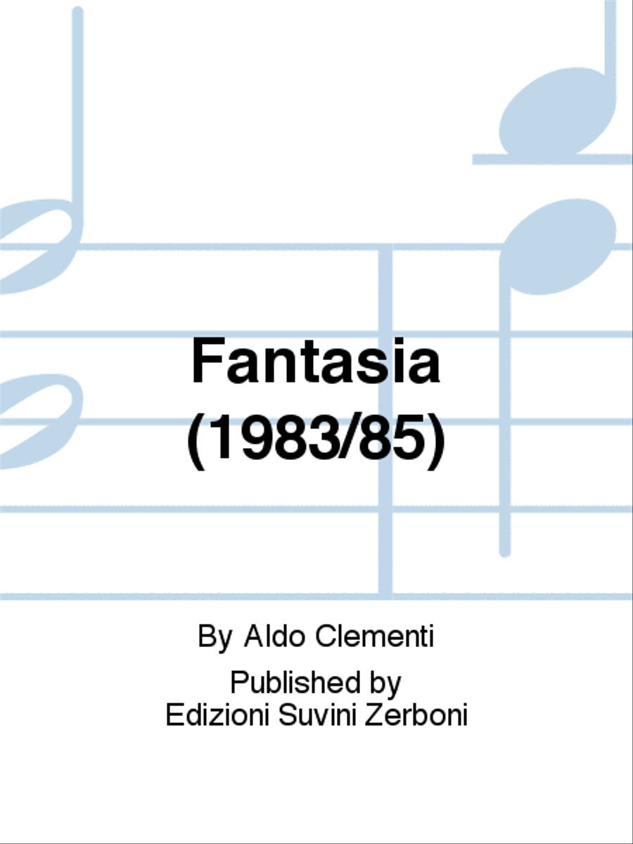 Fantasia (1983/85) Fantasia (1983/85) Violin Solo scores gallery preview page 1