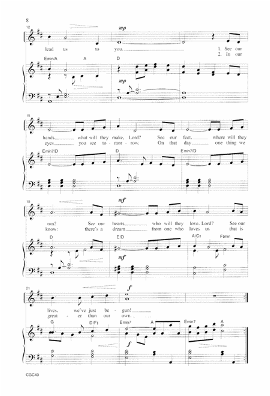 The Tale of the Three Trees Unison Choir scores gallery preview page 6
