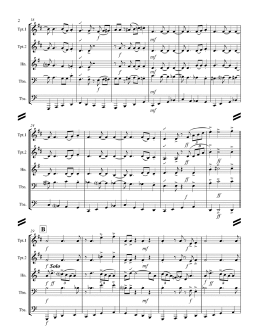 A String Of Pearls Brass Ensemble scores gallery preview page 3