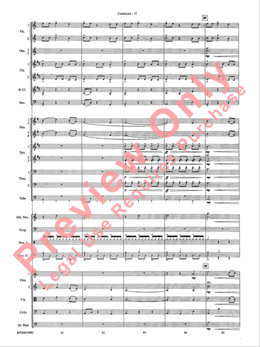The Great Locomotive Chase Full Orchestra scores gallery preview page 24