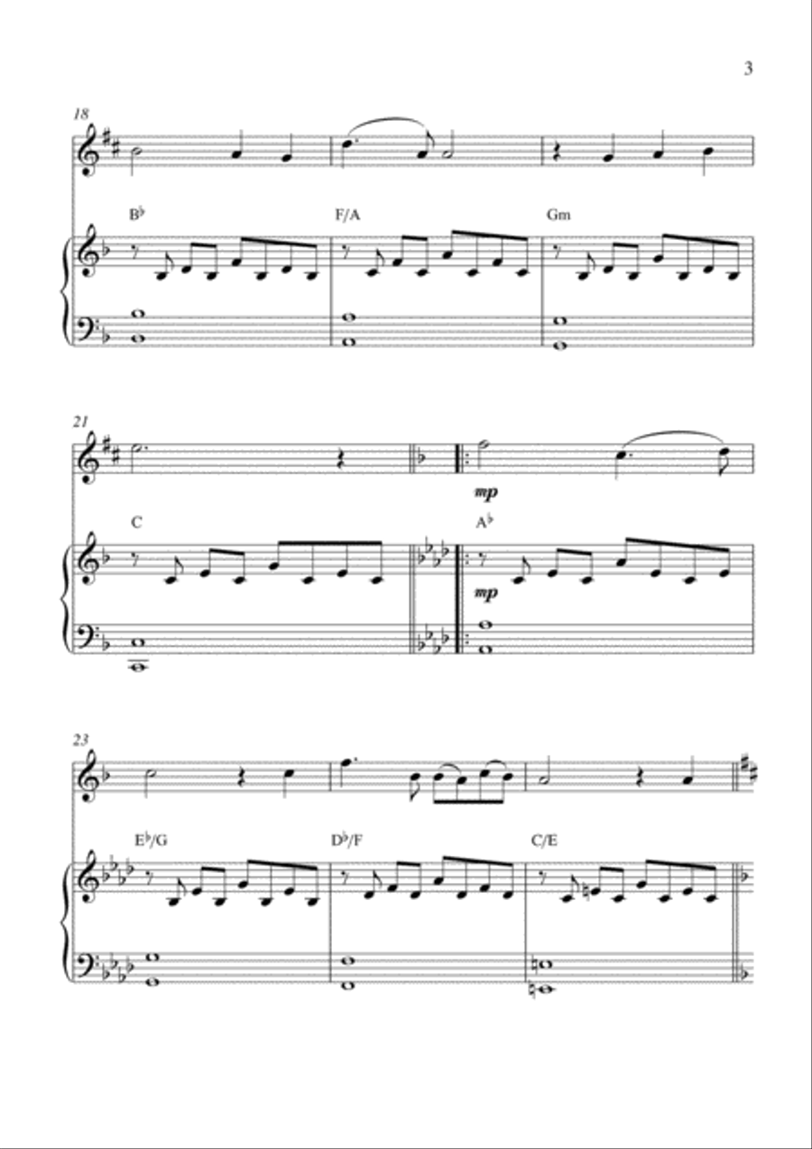 Walk Hand In Hand Walk Hand In Hand Alto Saxophone scores gallery preview page 3