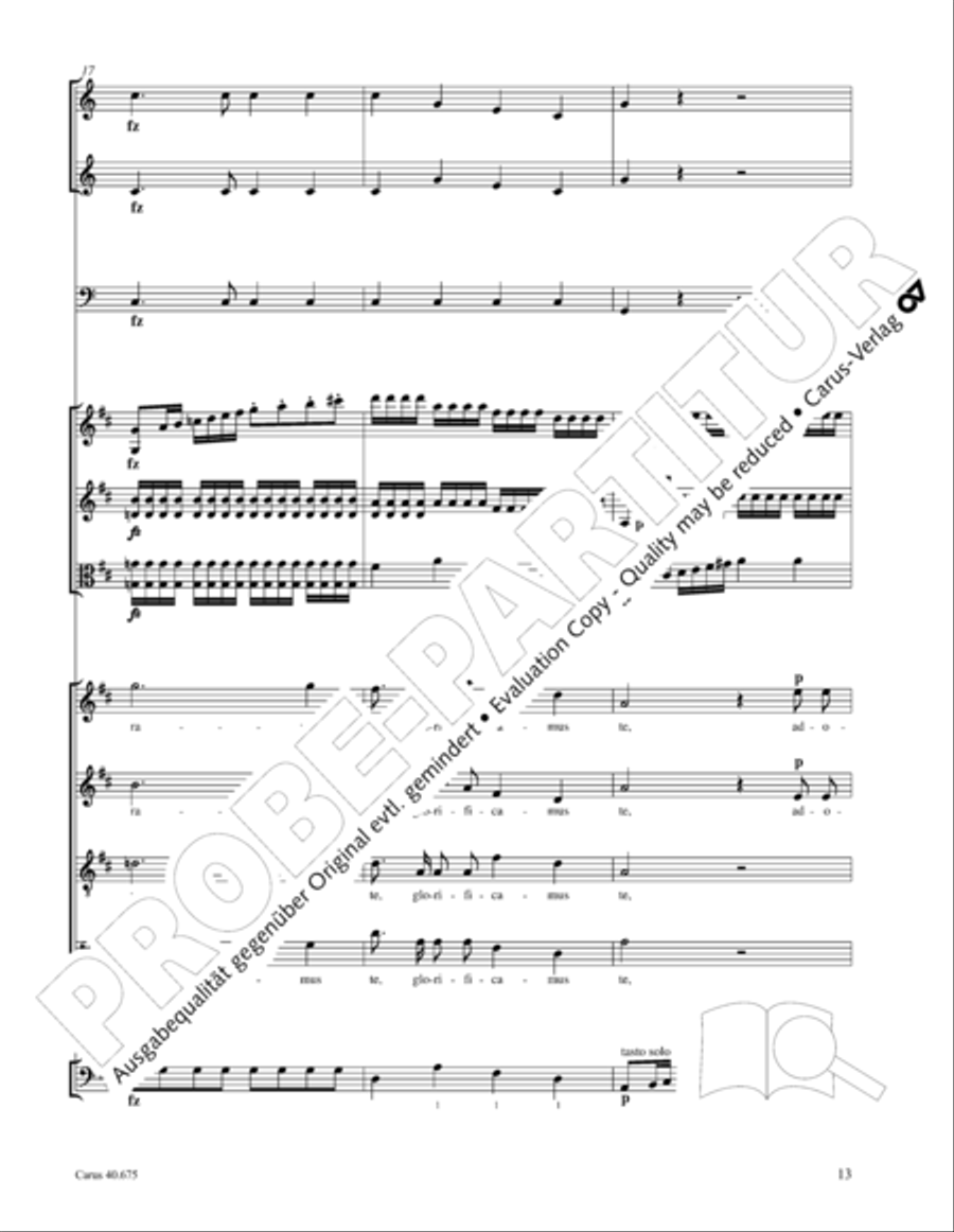 Mass in G Major STB scores gallery preview page 26