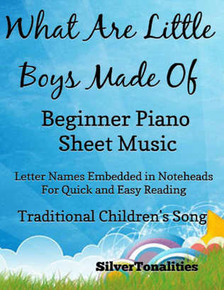 Book cover for What Are Little Boys Made Of Beginner Piano Sheet Music
