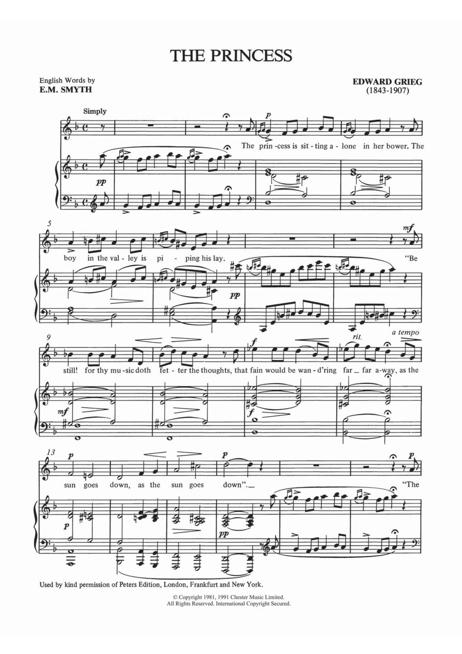 The Princess The Princess Voice scores gallery preview page 1