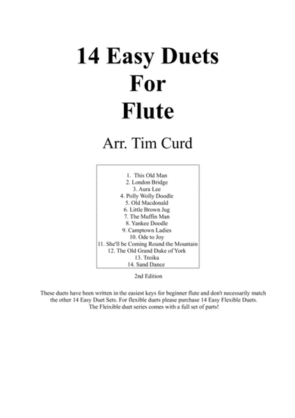 14 Easy Duets for Flute image number null