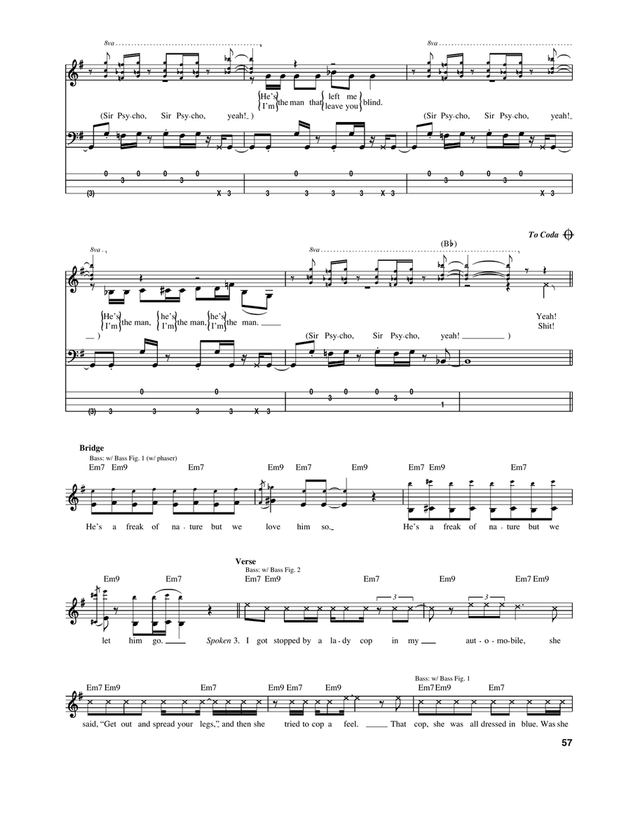 Sir Psycho Sexy Acoustic Guitar scores gallery preview page 3