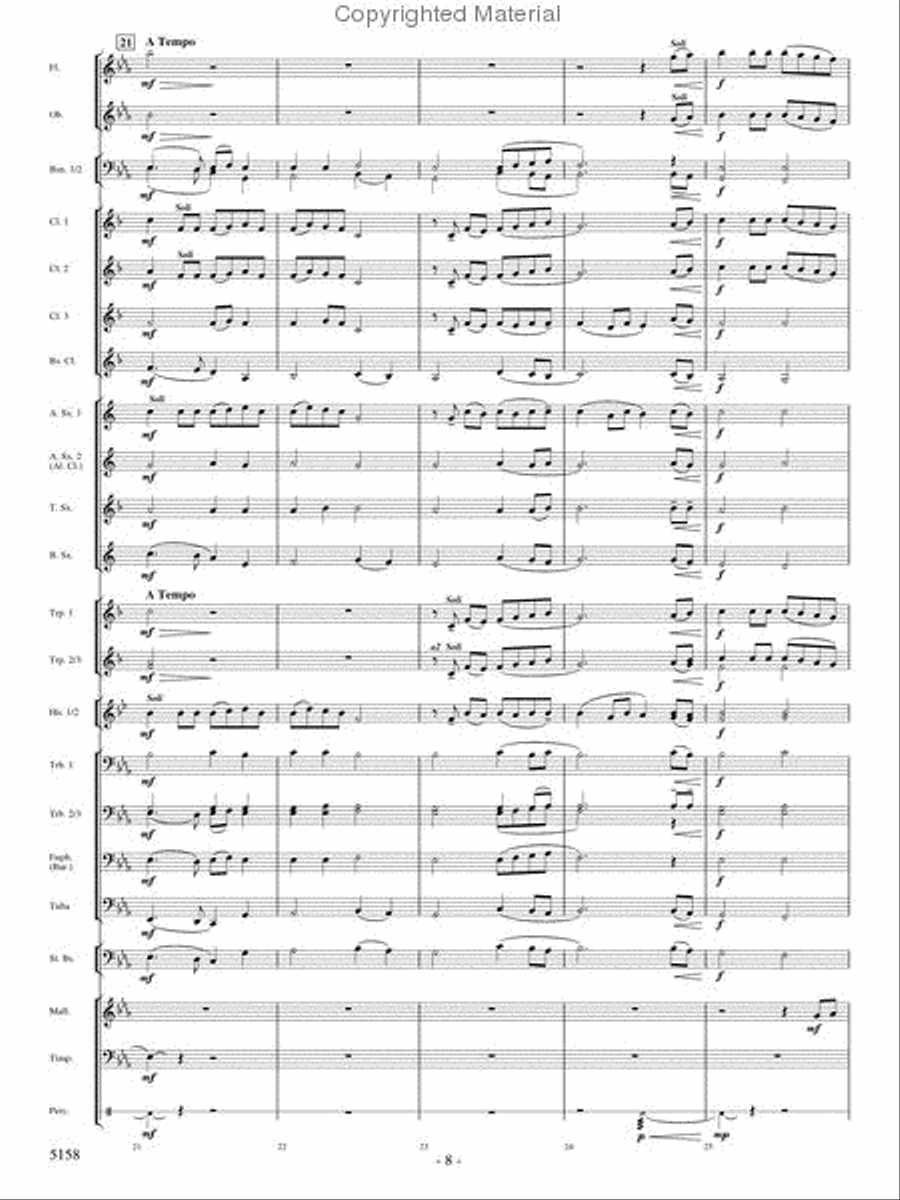 Lest We Forget Concert Band scores gallery preview page 6