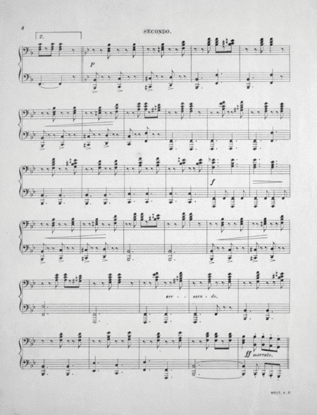 The Liberty Bell. March by John Philip Sousa Piano Duet - Digital Sheet Music