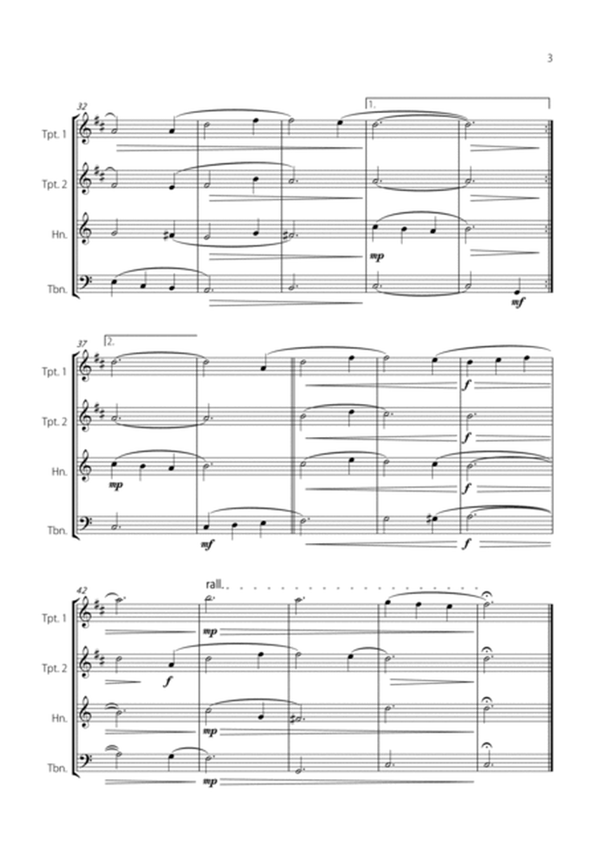 "Amazing Grace" (Easy Brass Quartet) image number null