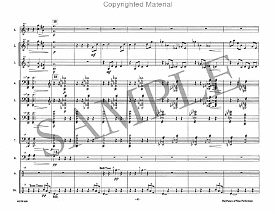 The Palace of Nine Perfections Percussion Ensemble scores gallery preview page 12