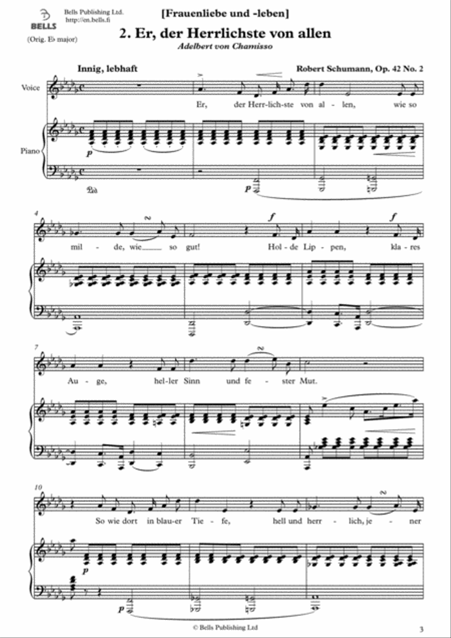 Frauenliebe und -leben, Op. 42 Voice Solo scores gallery preview page 4