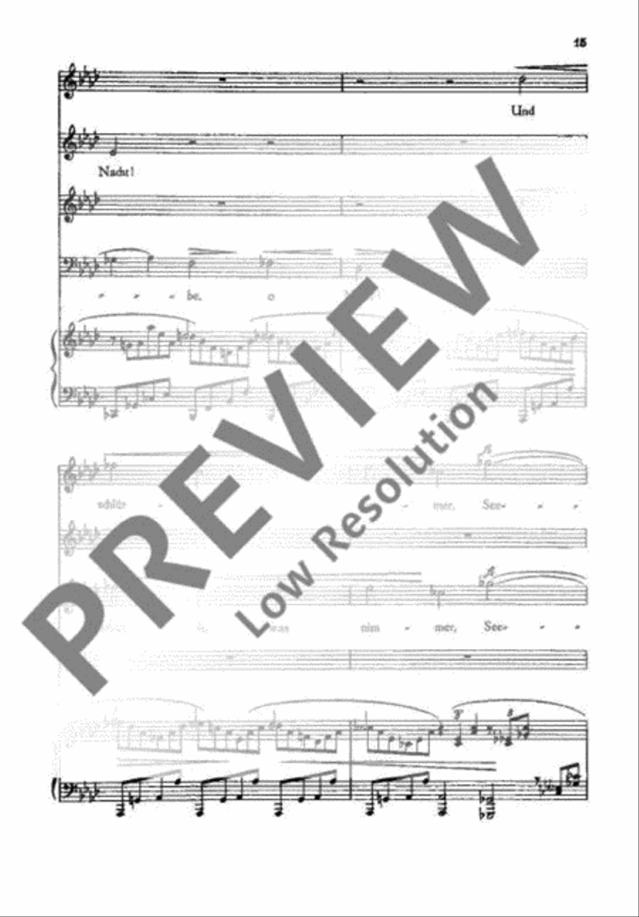 Drei Chöre 4-Part scores gallery preview page 18