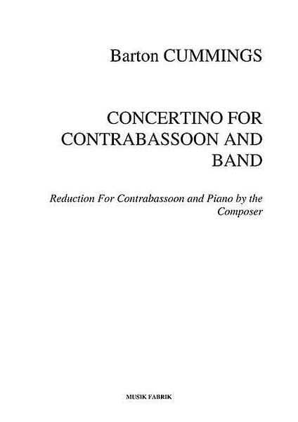 Concertino for Contrabassoon