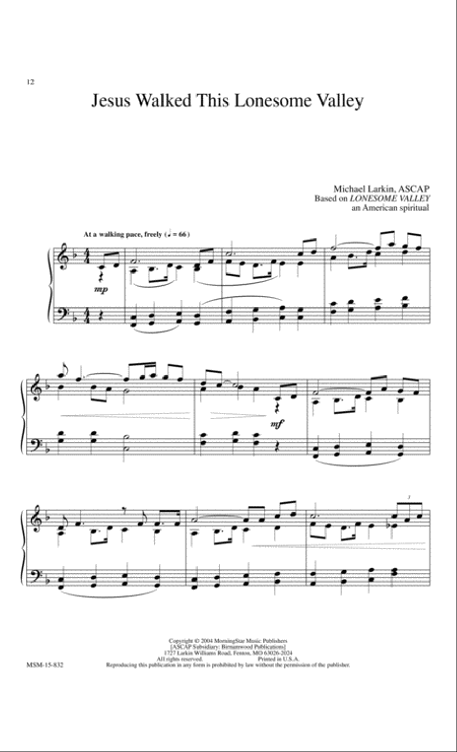 Be Thou My Vision 10 Meditative Hymns for Piano Easy Piano scores gallery preview page 6