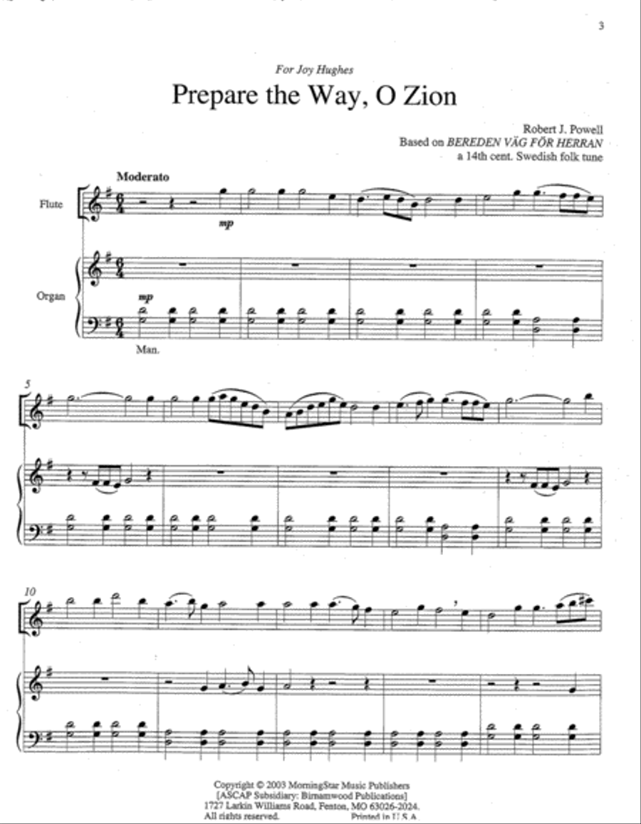 Four Advent Pieces for Flute and Organ Flute scores gallery preview page 2