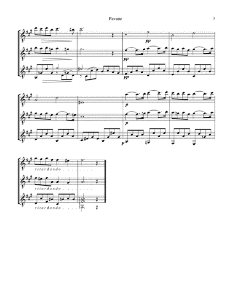 Pavane Op. 50 for guitar trio image number null
