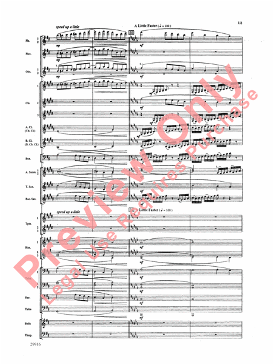 Prologue Prayer and Dream Pantomime (from the opera Hansel and Gretel) Concert Band scores gallery preview page 14
