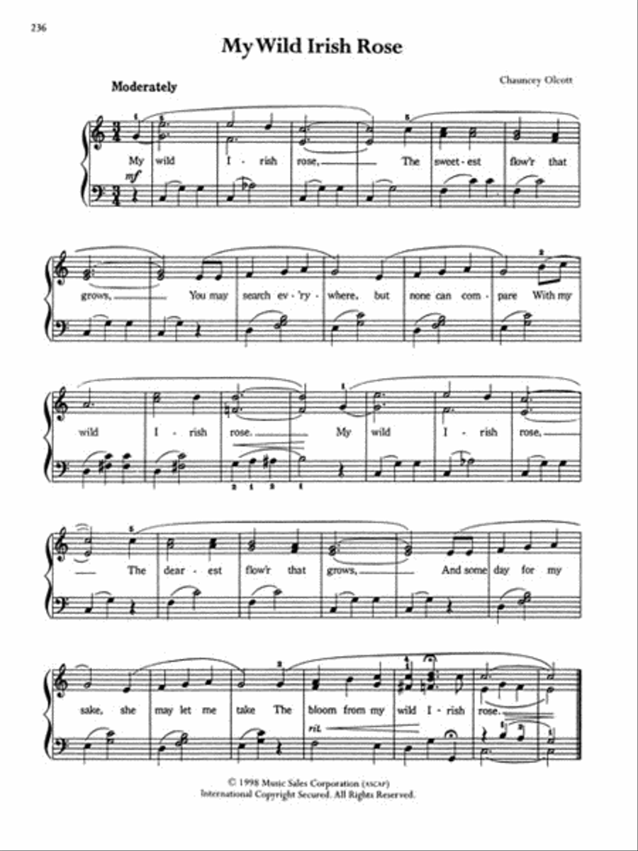 The Library of Easy Piano Favorites Easy Piano scores gallery preview page 7