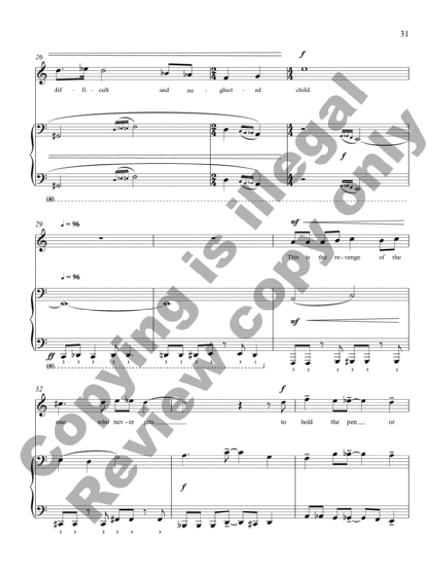 Piano Lessons Tenor Voice scores gallery preview page 21