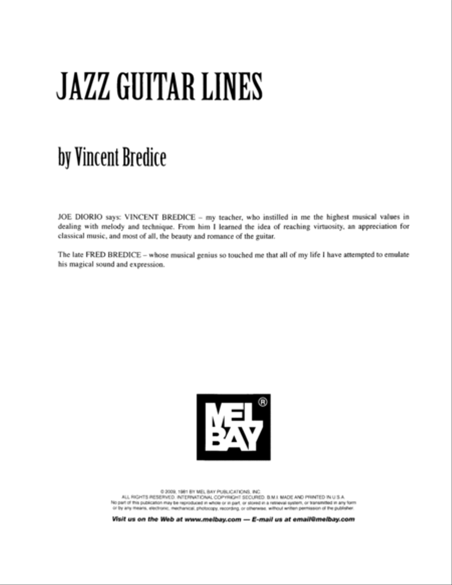 Jazz Guitar Lines