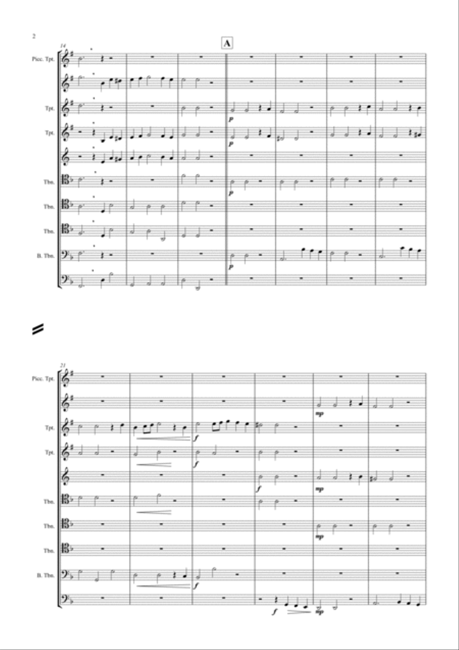 Sarabande Brass Ensemble scores gallery preview page 3