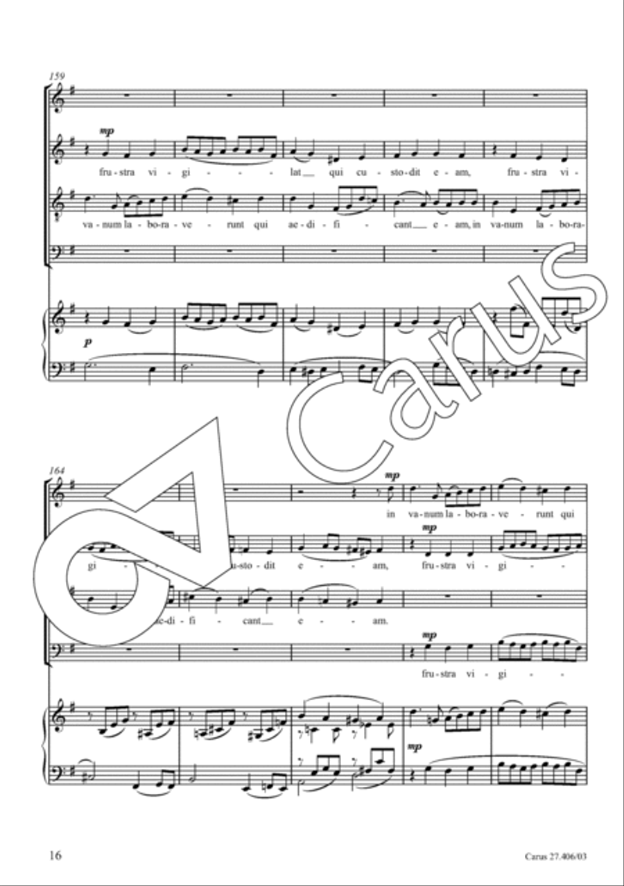 Nisi Dominus 4-Part scores gallery preview page 17