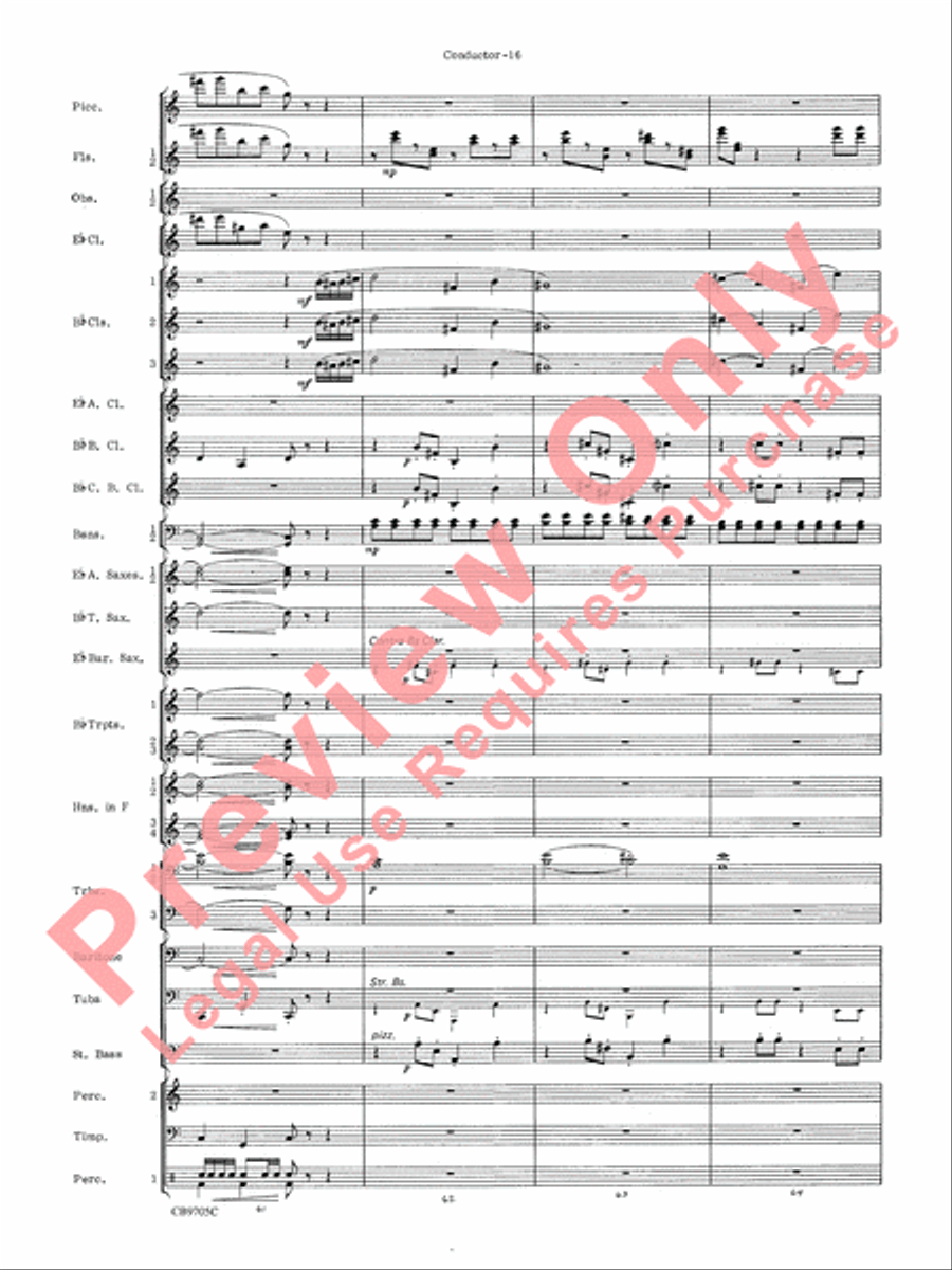 The Empire Strikes Back (Finale) Concert Band scores gallery preview page 19