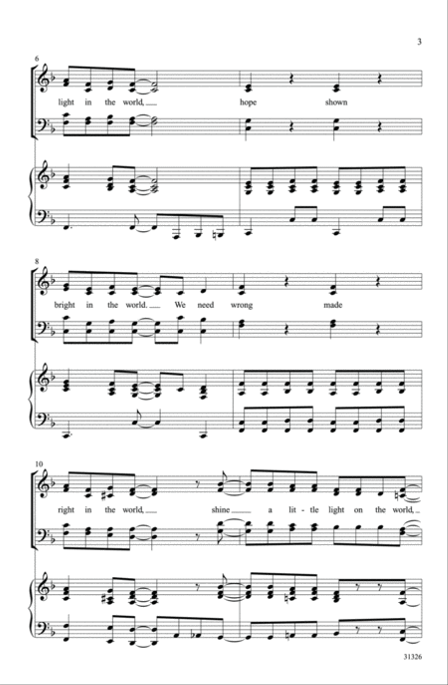 Shine a Little Light Shine a Little Light 4-Part scores gallery preview page 3
