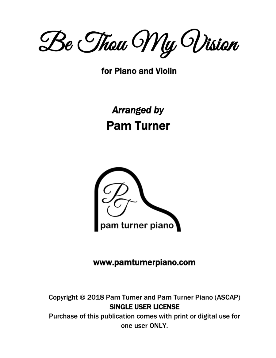 Be Thou My Vision for Piano and Violin Violin Solo scores gallery preview page 2