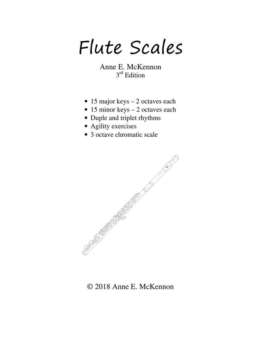 Flute Scales Flute Solo scores gallery preview page 1