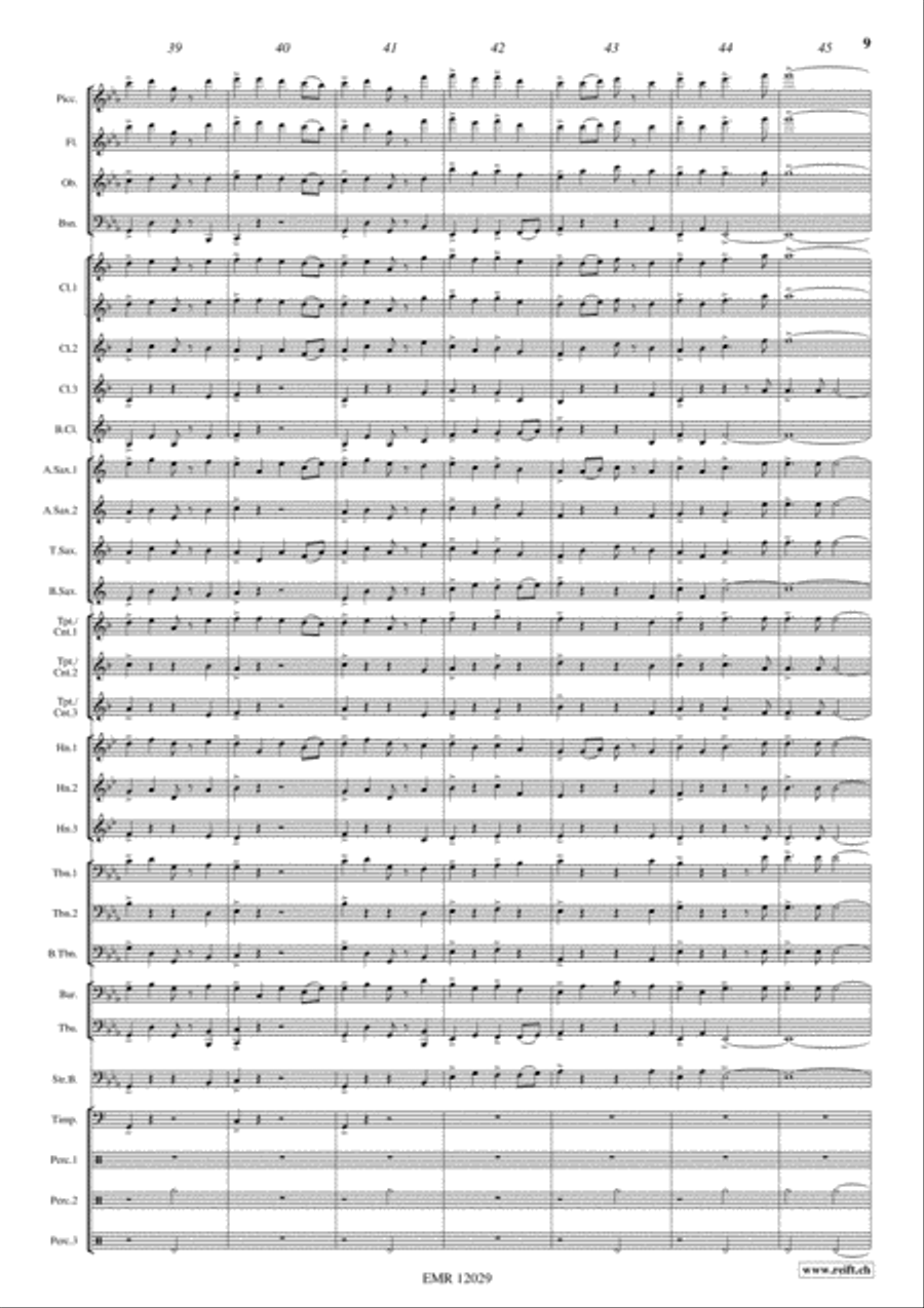 Alexander Nevsky Concert Band scores gallery preview page 10