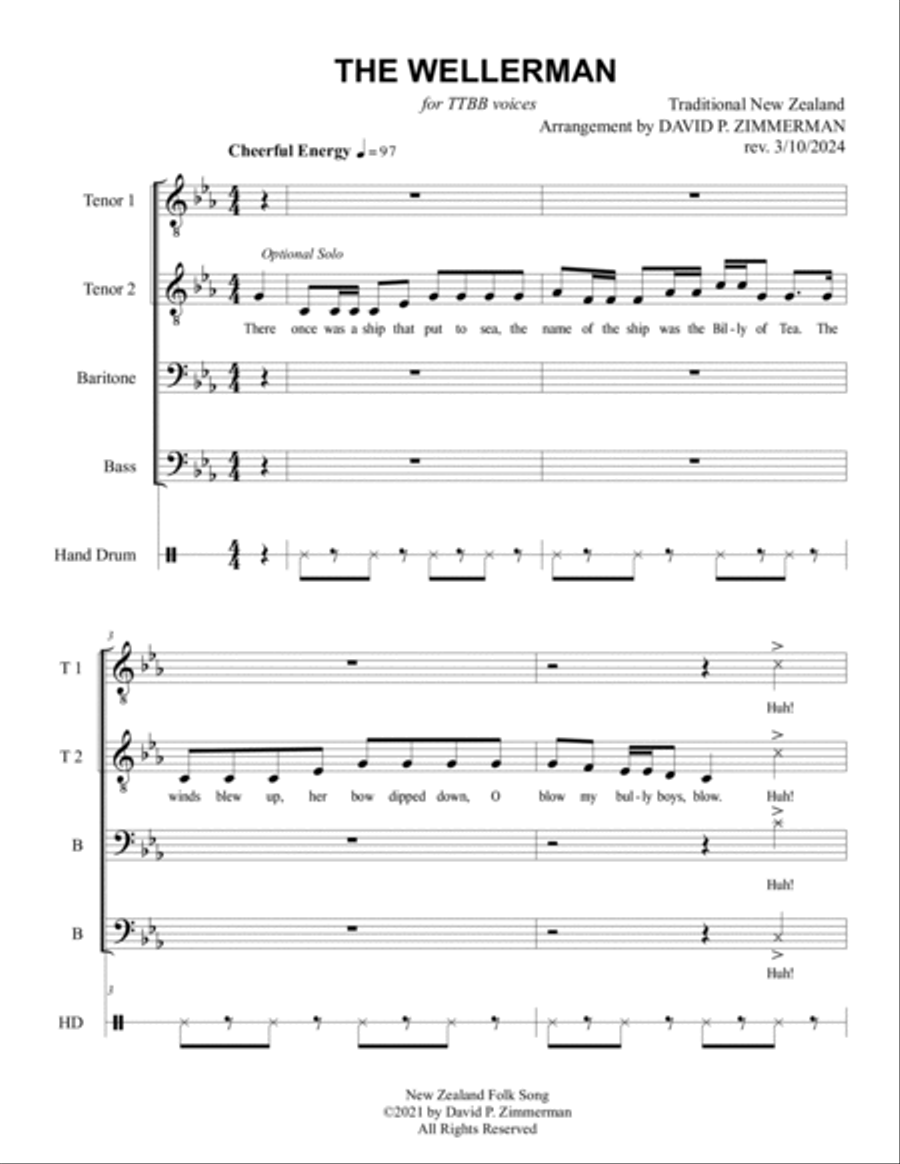 The Wellerman (Sea Shanty) (TTBB) TTBB scores gallery preview page 2