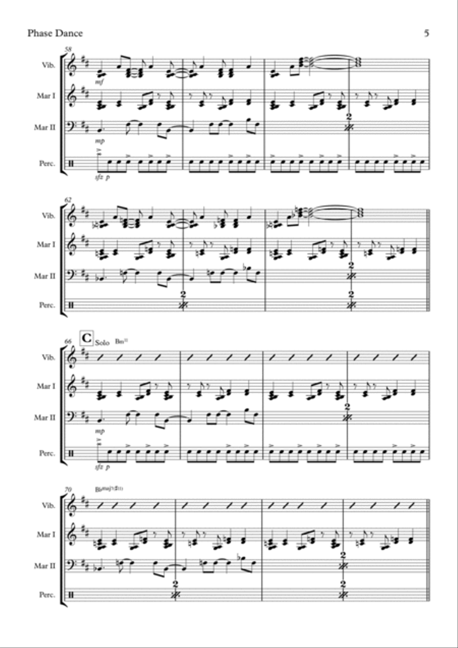 Phase Dance Percussion Ensemble scores gallery preview page 5