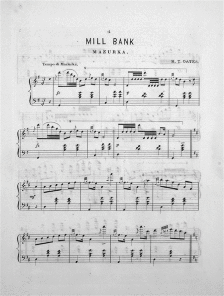 Mill Bank Mazurka Piano Solo scores gallery preview page 2
