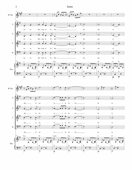 Santo (SATB) image number null