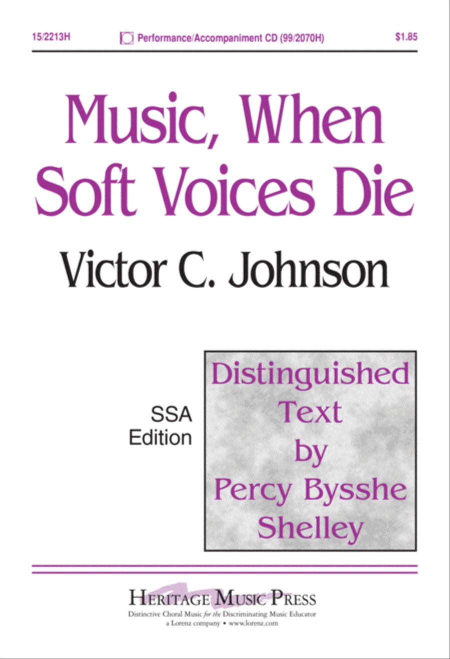 Music, When Soft Voices Die SSA scores gallery preview page 2